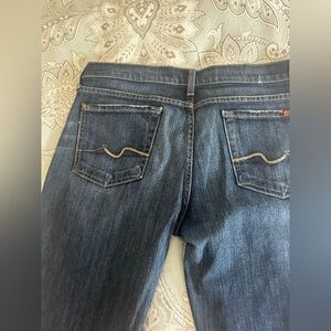 7 all mankind Women's Blue bootcut Jeans